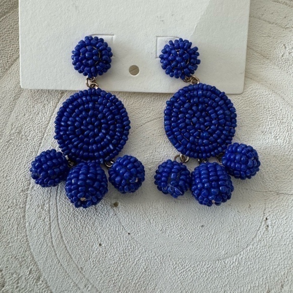 Cute cobalt blue earrings